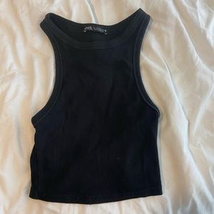 zara ribbed tank